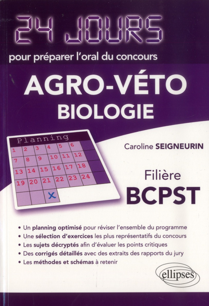 Biologie. Concours Agro-Véto, filière BCPST