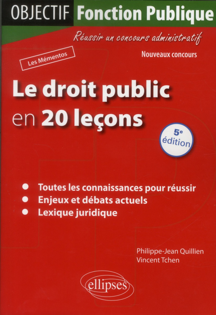 Le droit public en 20 leçons. 5e édition
