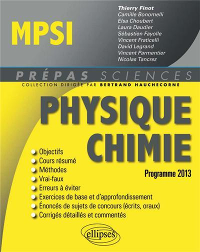 Physique Chimie MPSI