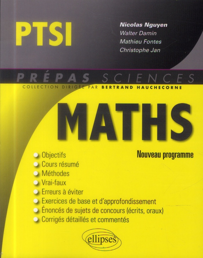 MATHEMATIQUES PTSI - CONFORME AU NOUVEAU PROGRAMME 2013
