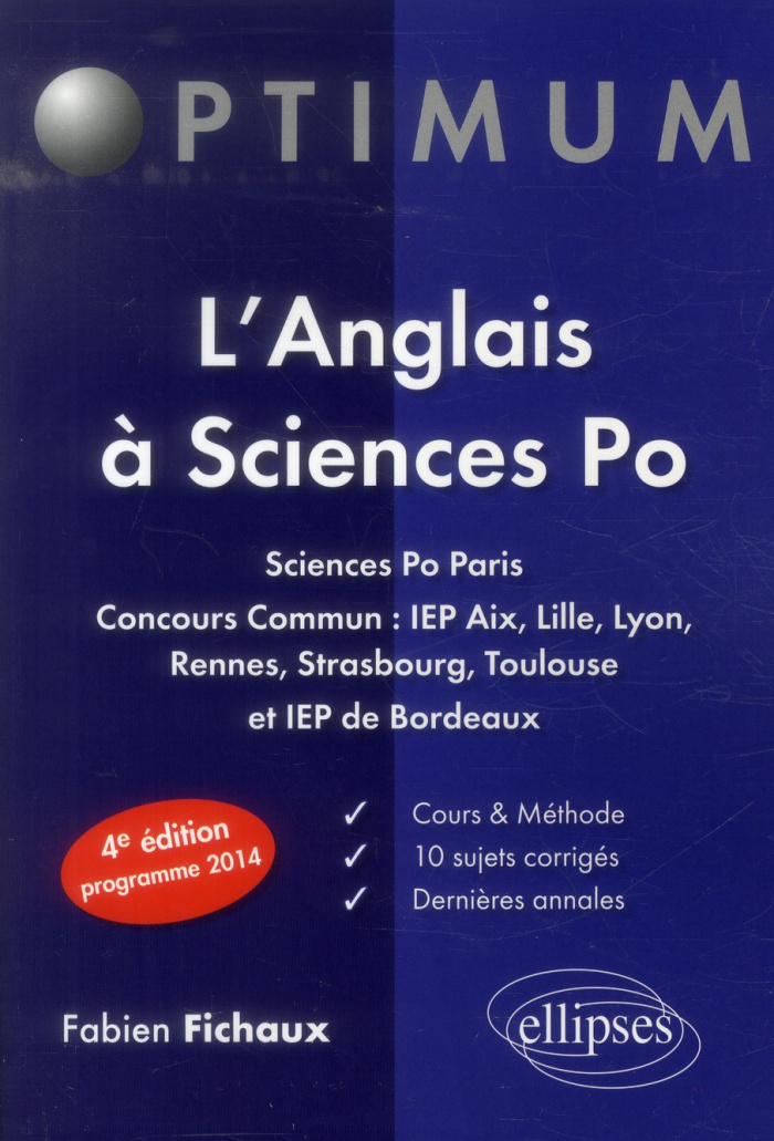 L'anglais à Sciences Po. 4e édition