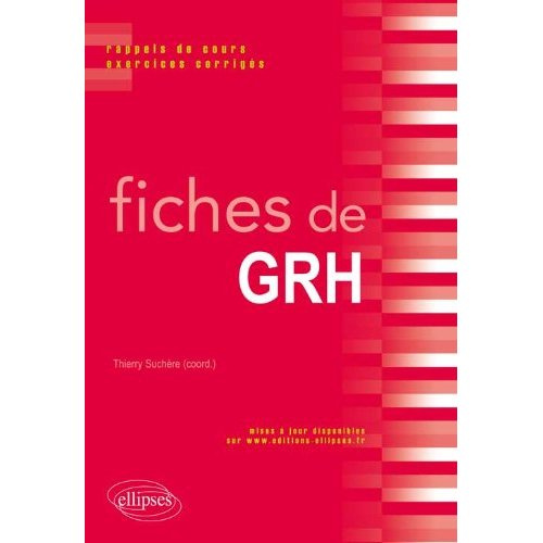 Fiches de Gestion des Ressources Humaines. Fiches de cours et cas pratiques corrigés