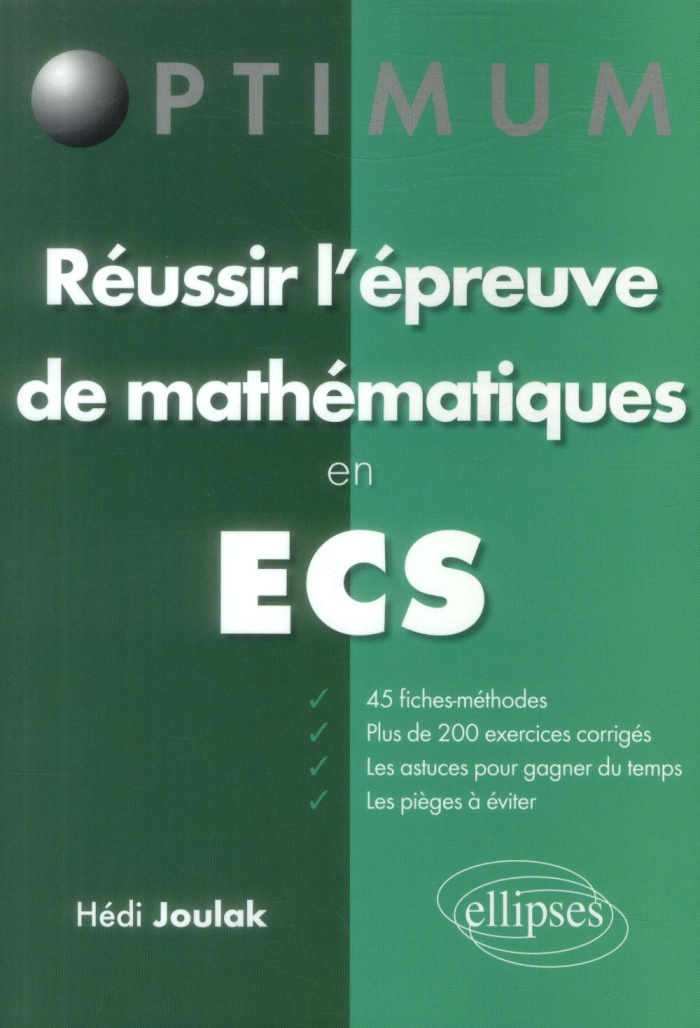 Réussir l'épreuve de mathématiques en ECS