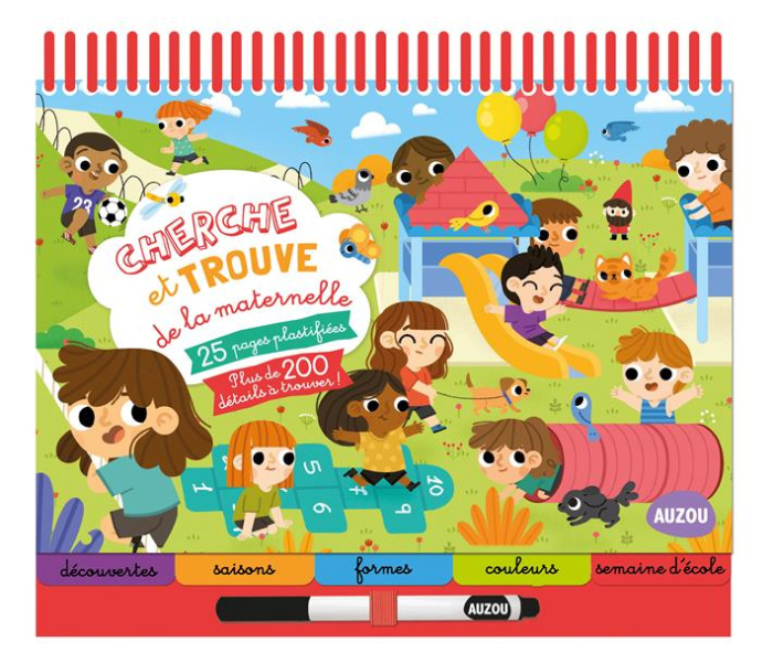 Cherche et trouve à la maternelle. Avec un feutre effaçable