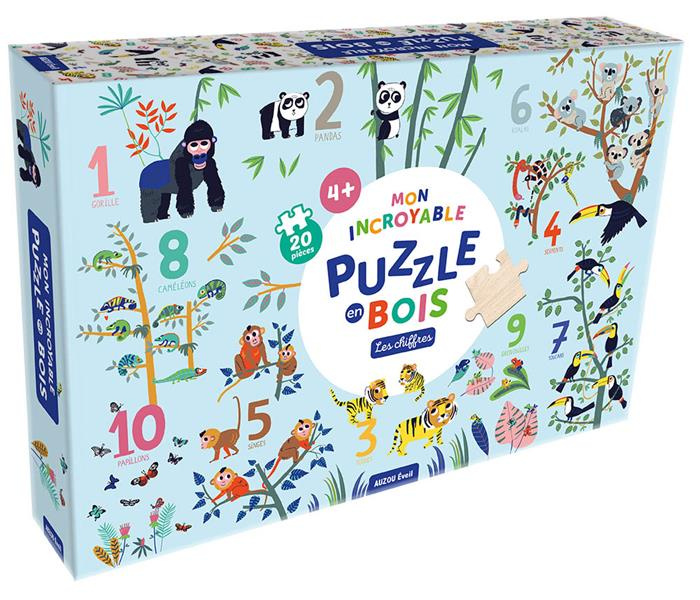 MON INCROYABLE PUZZLE EN BOIS - LES CHIFFRES - JOUET