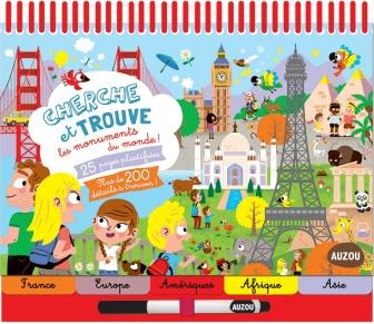 Cherche et trouve les monuments du monde ! Avec un feutre effaçable