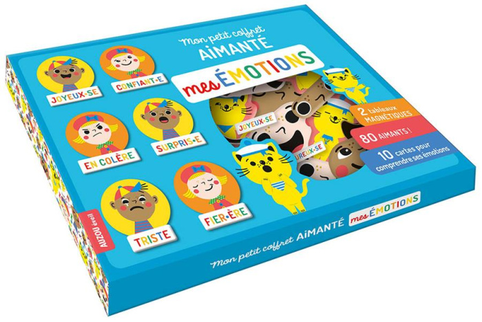 Mes émotions. Avec 2 tableaux magnétiques, 80 aimants, 10 cartes pour comprendre ses émotions