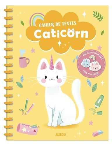 Cahier de textes Caticorn. Avec des autocollants