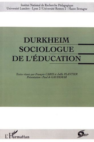 Durkheim sociologue de l'éducation