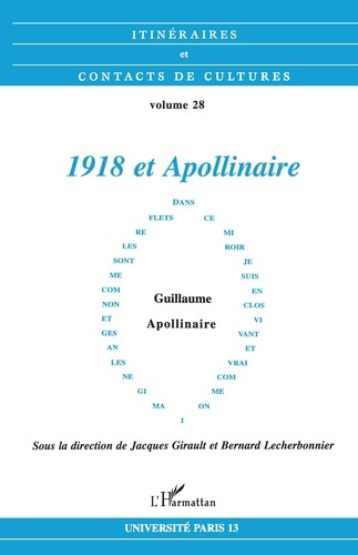 Itinéraires et contacts de cultures N° 28 : 1918 et Appolinaire