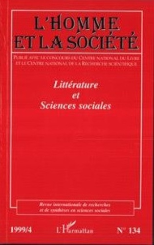 L'Homme et la Société N° 134 : Littérature et sciences sociales