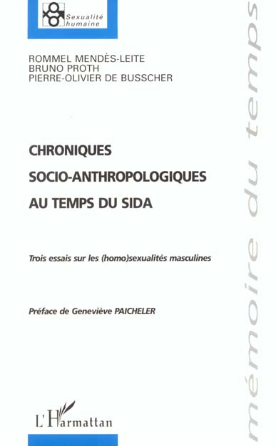 CHRONIQUES SOCIO ANTHROPOLOGIQUES AU TEMPS DU SIDA