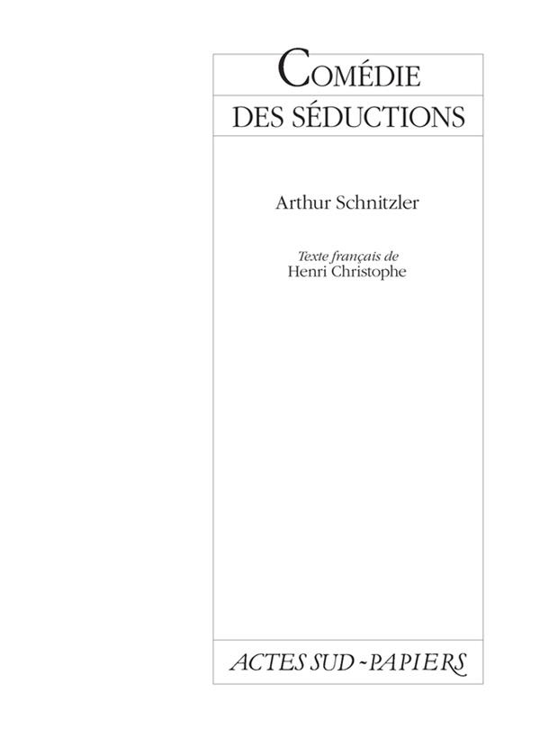 Comédie des séductions