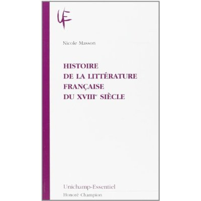 HISTOIRE DE LA LITTERATURE FRANCAISE DU XVIIIEME SIECLE