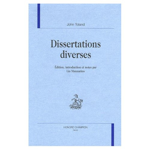 DISSERTATIONS DIVERSES.