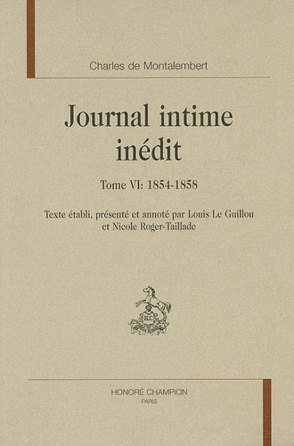 JOURNAL INTIME INEDIT. T6 1854-1858