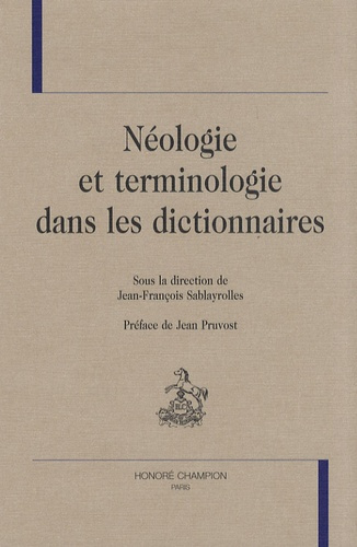 NEOLOGIE ET TERMINIOLOGIE DANS LES DICTIONNAIRES
