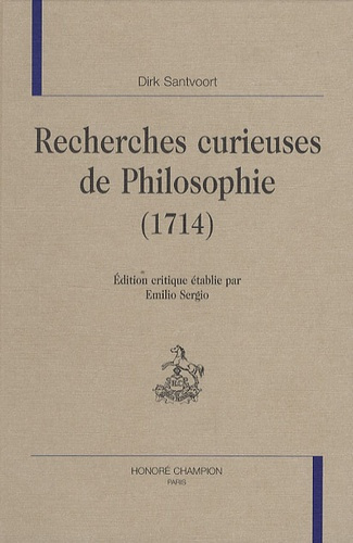 RECHERCHES CURIEUSES DE PHILOSOPHIE (1714)