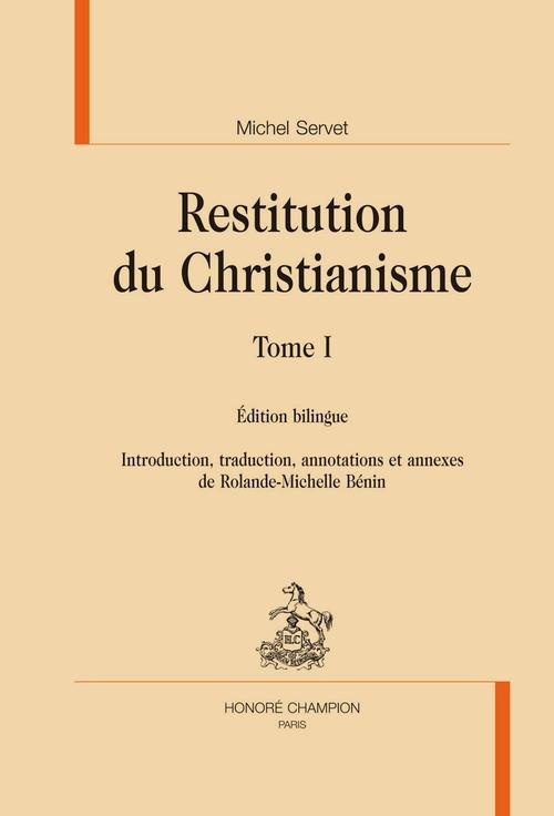 RESTITUTION DU CHRISTIANISME. 2 VOLS