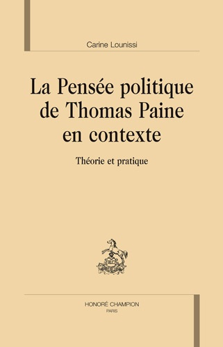 LA PENSEE POLITIQUE DE THOMAS PAINE EN CONTEXTE