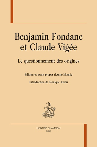 BENJAMIN FONDANE ET CLAUDE VIGEE.