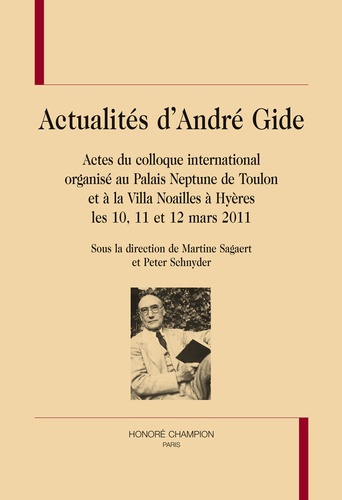 ACTUALITES D'ANDRE GIDE