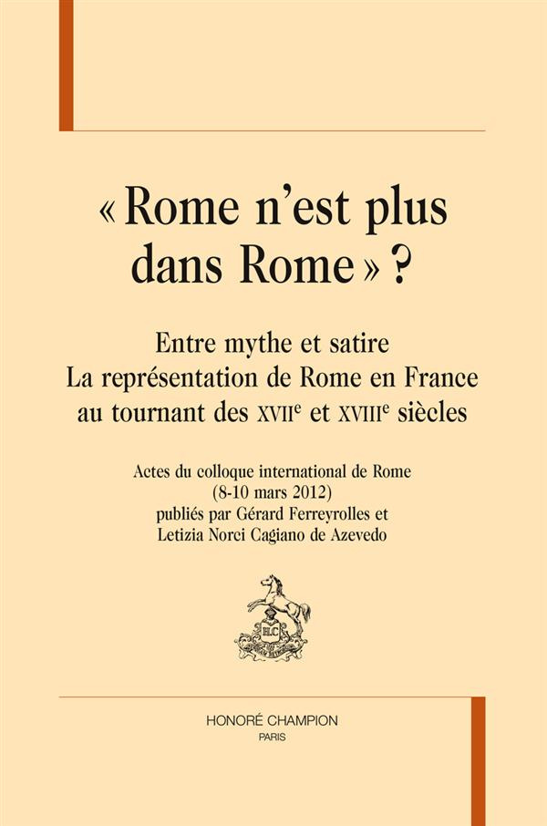 ROME N'EST PLUS DANS ROME ?