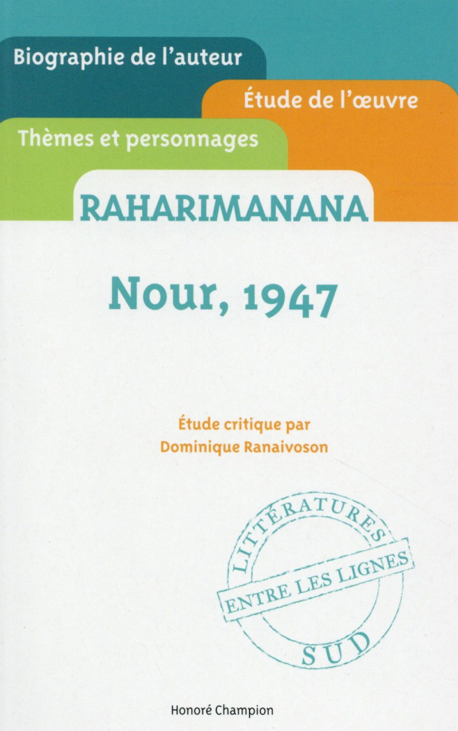 Raharimanana, Nour, 1947