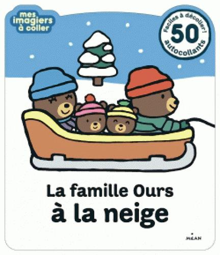 La famille Ours à la neige / 50 autocollants
