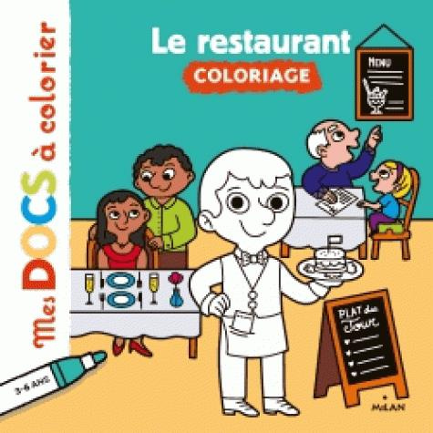 Le restaurant. Coloriage