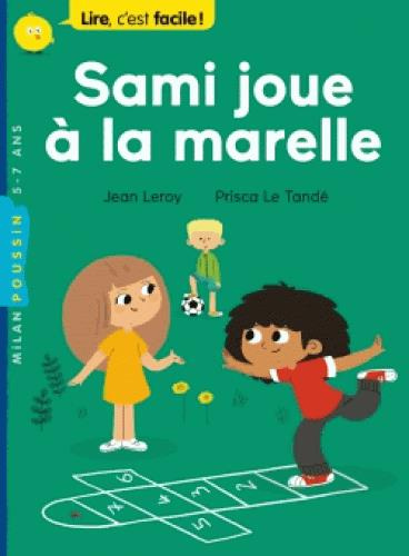 Sami joue à la marelle