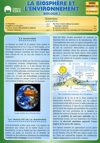 Biologie. Tome 2, La biosphère et l'environnement