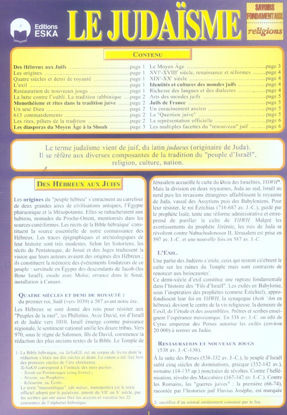 Le Judaïsme