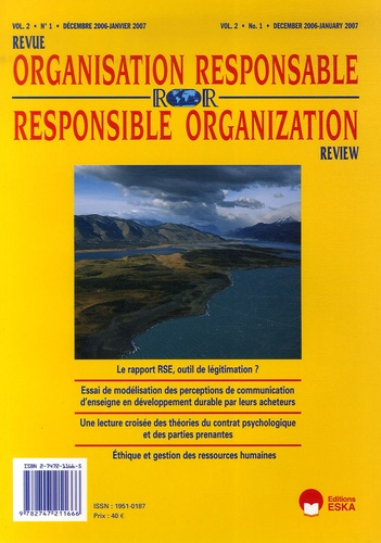Revue de l'Organisation Responsable Volume 2 N° 1, décembre 2006-janvier 2007