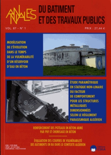 Annales du bâtiment et des travaux publics Volume 67 N° 1, Avril 2015