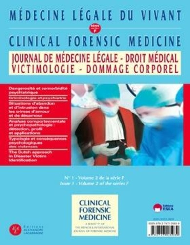 Journal de médecine légale Volume 59 N° 1/2016