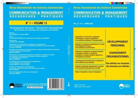 Communication et management Volume 13 N° 1/2016