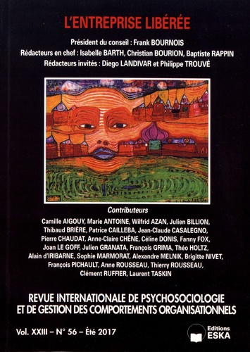 Revue internationale de psychosociologie N° 56, été 2017 : L'entreprise libérée