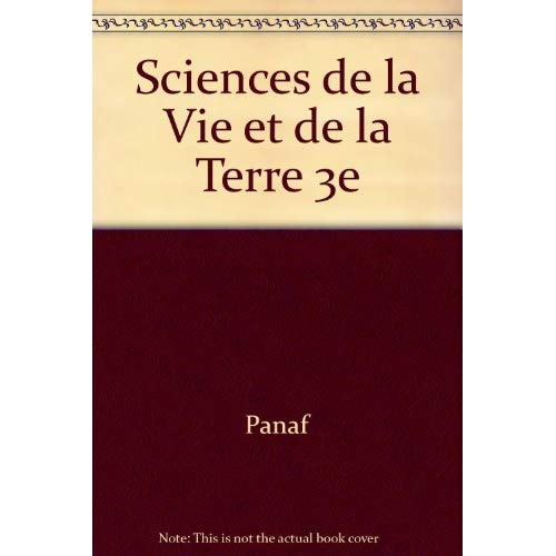 Sciences de la vie et de la Terre 3e