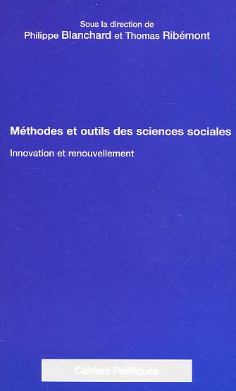 Méthodes et outils des sciences sociales. Innovation et renouvellement
