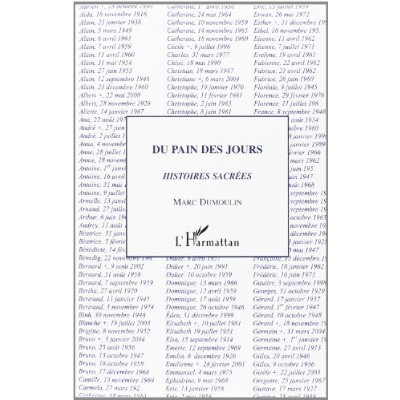 Du pain des jours. Histoires sacrées