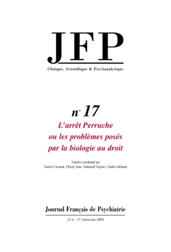 JFP 17 - ARRET PERRUCHE OU LES PROBLEMES POSES PAR LA BIOLOGIE