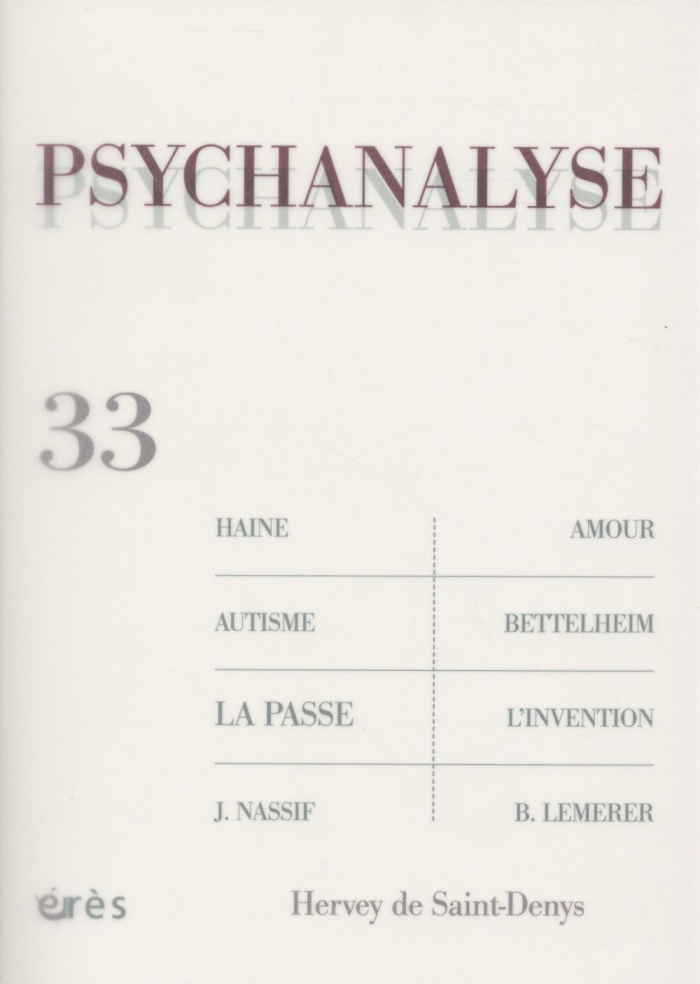 Psychanalyse N° 33, Mai 2015