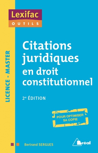 Citations juridiques en droit constitutionnel. 2e édition