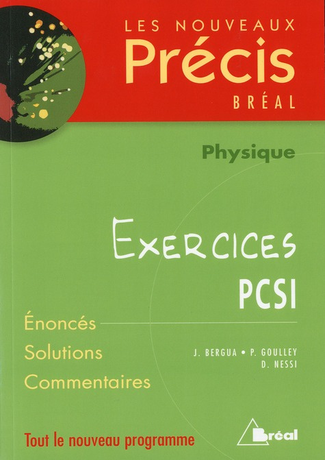Physiques PCSI. Exercices