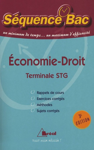 Economie-droit Tle STG. 3e édition