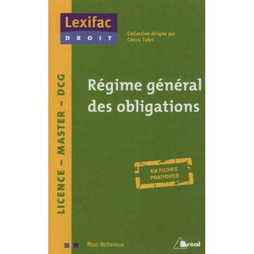 Régime général des obligations