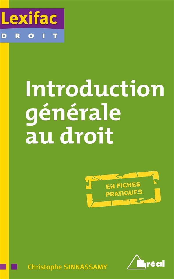 Introduction générale au droit