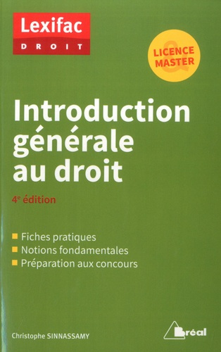 Introduction générale au droit. 4e édition