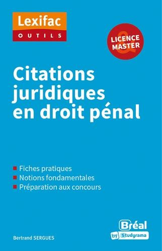 Citations juridiques en droit pénal